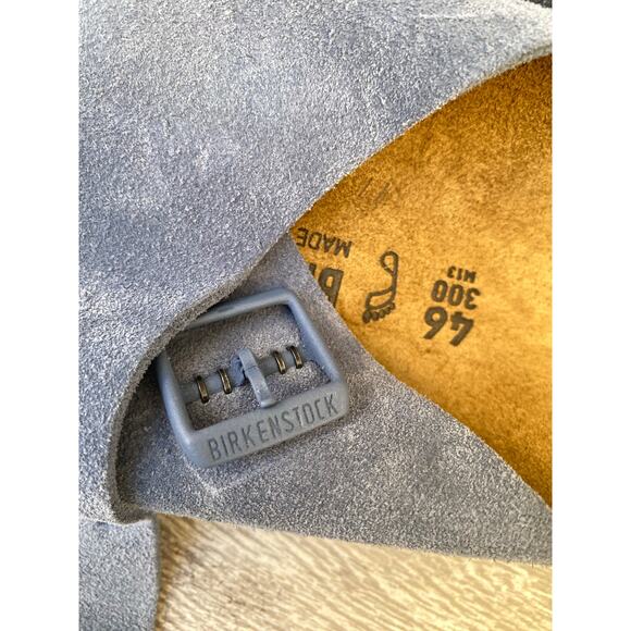 Birkenstock Blue Suede Sandals Men’s EU 46 US 13 - Picture 3 of 8